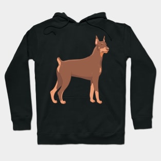 Red Doberman Pinscher Hoodie